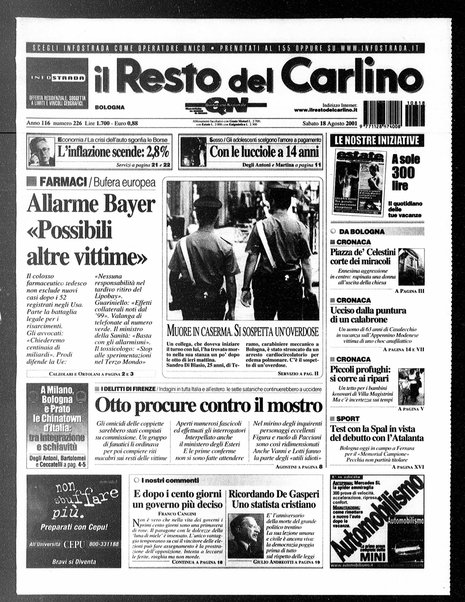 Il Resto del Carlino : giornale dell'Emilia